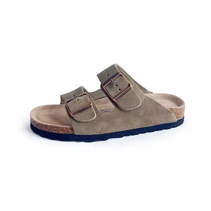 Sandales Birkent à demi-semelle en cuir véritable