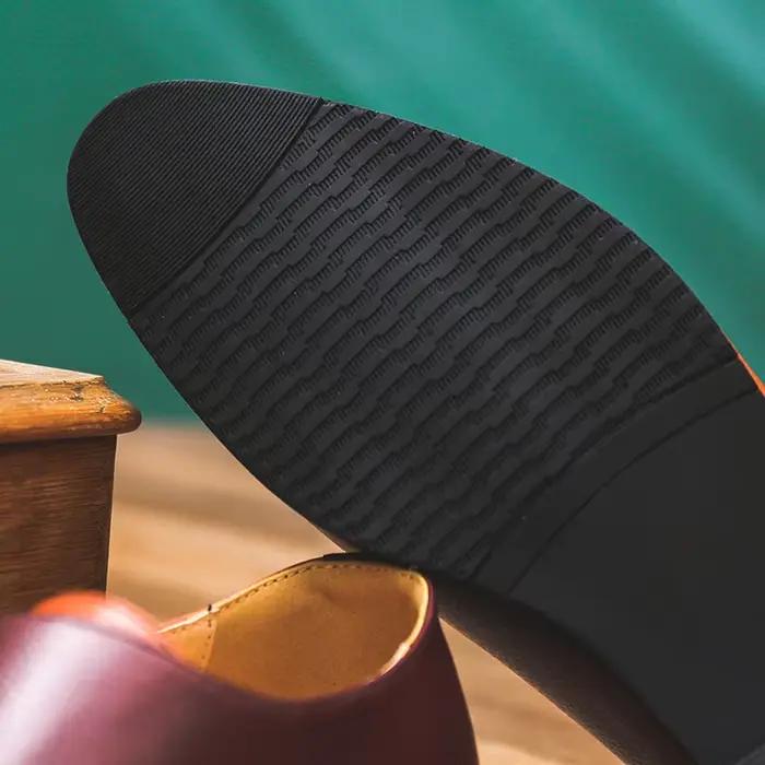 Chaussures en cuir Patchwork de haute qualité pour hommes Style britannique Yuppie bureau formel en cuir hommes d'affaires sociales chaussures habillées pour hommes