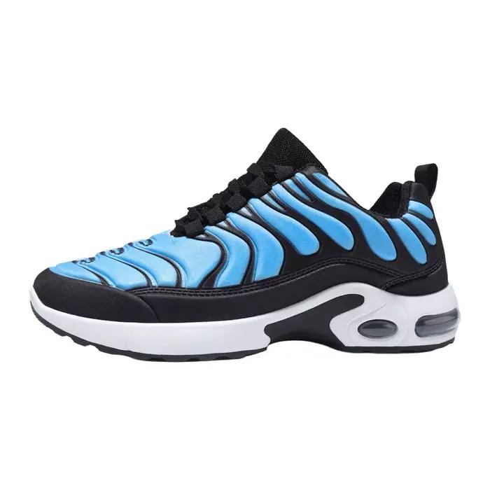 Chaussures de course pour hommes, baskets décontractées tendance à tige basse, respirantes en maille, à lacets, talon plat confortable