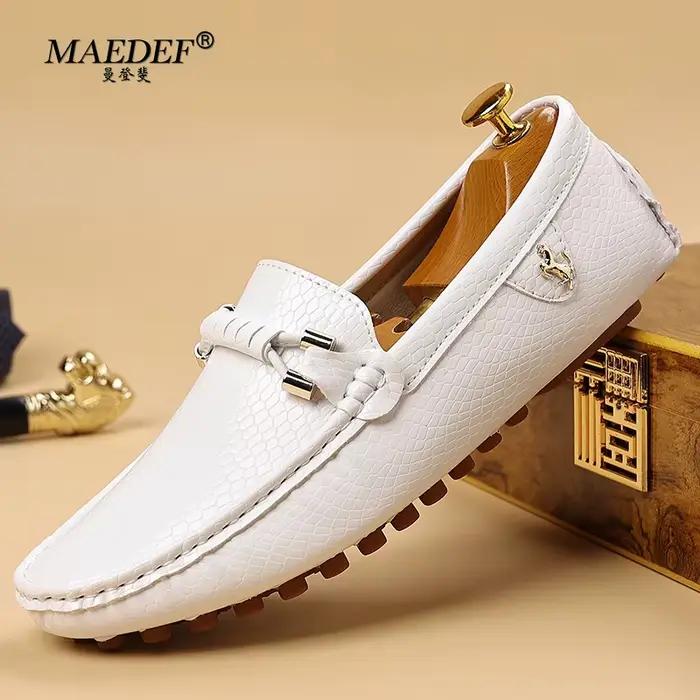 MAEDEF hommes chaussures mocassins hommes chaussures habillées confortable décontracté affaires hommes chaussures homme conduite chaussure grande taille 39-48 mocassins