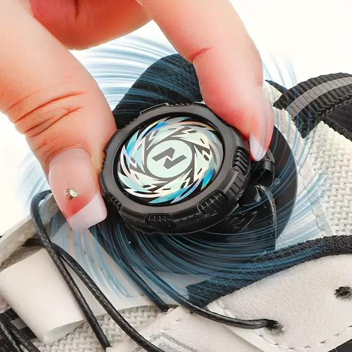 Lacets de chaussures en métal sans nœuds pour enfant et adulte conception pivotante pour baskets et chaussures de ville