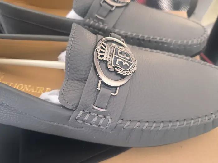 Chaussures pour hommes BLLIYOSS BILLIONAIRE en cuir de veau à motif litchi