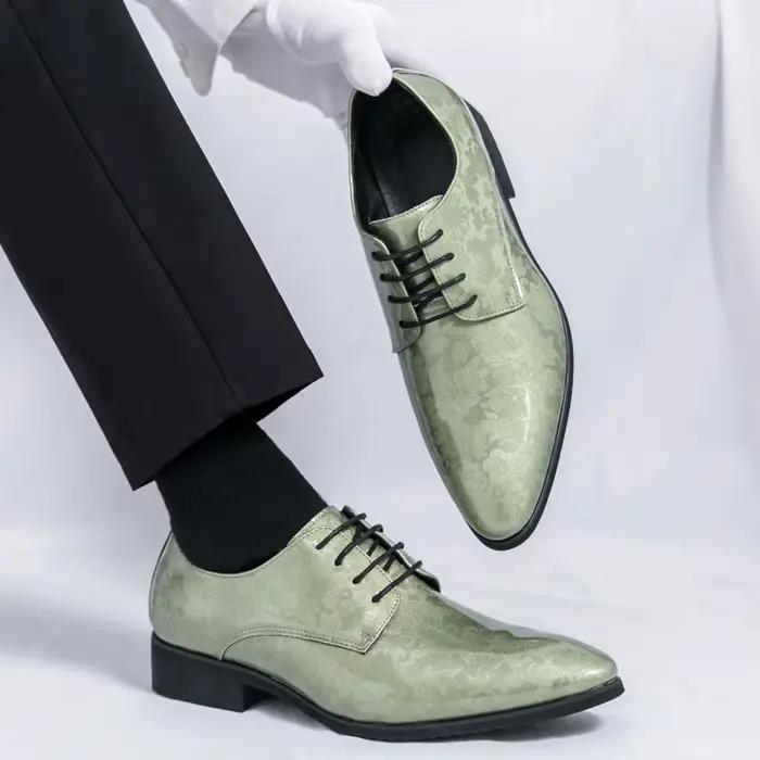 Mocassins en cuir coordonnants pour hommes