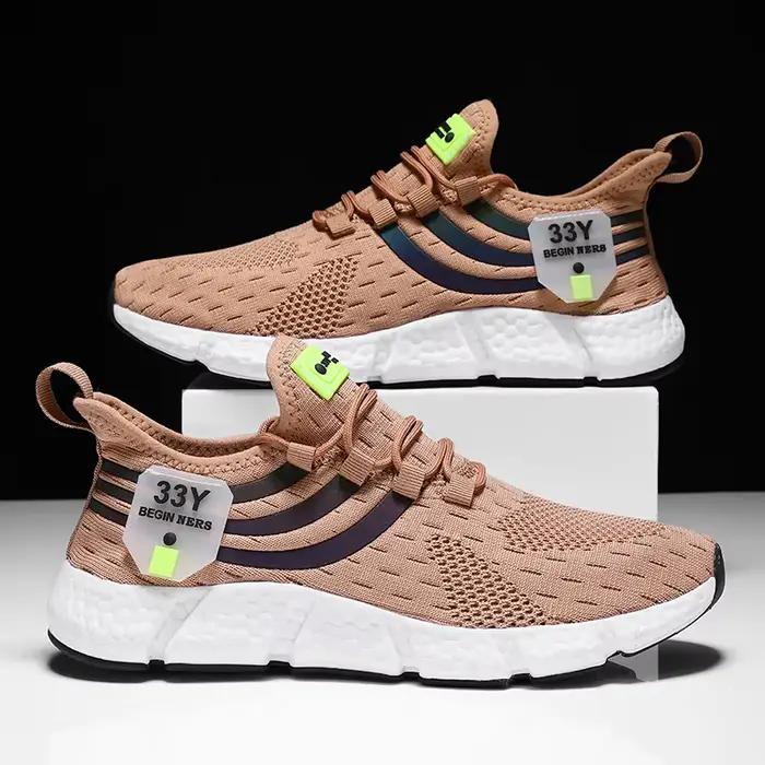 Chaussures de sport BIG RUNNING en maille aérée pour hommes, baskets légères pour l'été, sport, tennis et loisirs