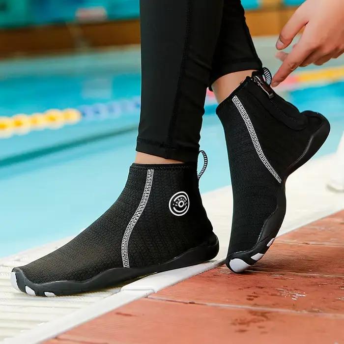 Chaussures d'eau hautes pour hommes et femmes, chaussettes de plongée, sandale de plage, pieds nus, natation, natation, proximité, pataugeoire, rencontre, fitness, surf, pêche