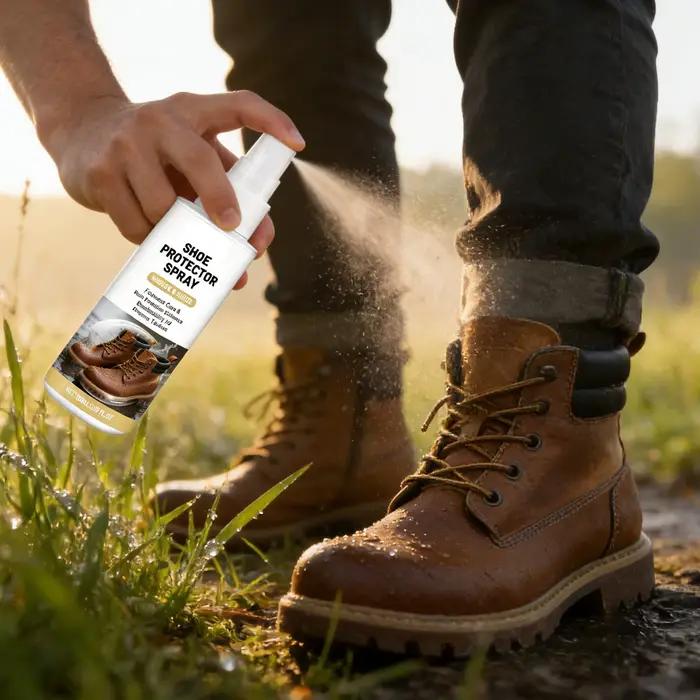 Spray protecteur pour chaussures imperméable résistant aux taches pour bottes en toile et en maille usage quotidien et activités de plein air