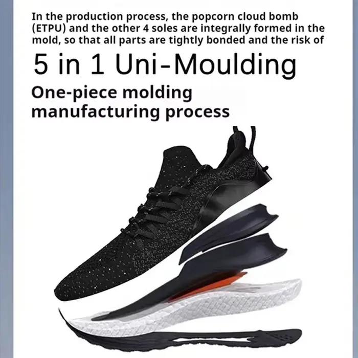 Chaussures de sport Mijia décontractées pour hommes, sneakers respirantes et antidérapantes, collection printemps-automne, couleurs mélangées, confort maximal pour les longues journées