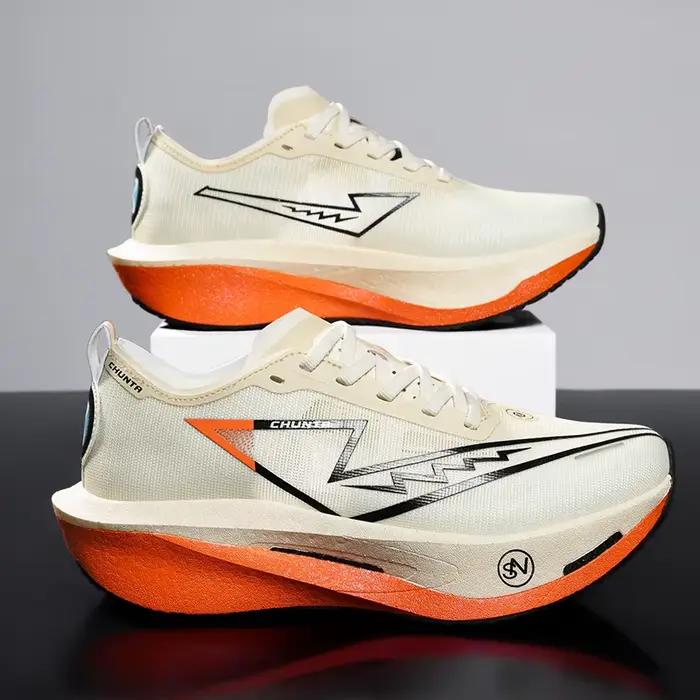 Chaussures de course Marathon homme semelle carbone respirantes légères et confortables pour sport printemps automne