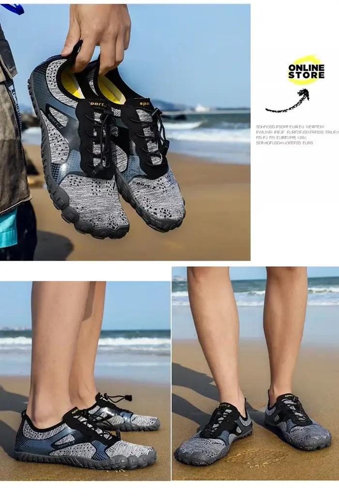 Bottes d'eau légères et rafraîchissantes pour hommes et femmes, chaussures d'extérieur respirantes, antidérapantes, résistantes à l'usure, baskets de sport et de randonnée