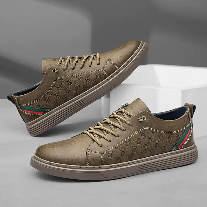 Chaussures Oxford classiques en cuir véritable pour hommes