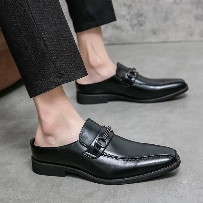 Mocassins en cuir pour hommes 2026 – Chaussures décontractées respirantes à enfiler
