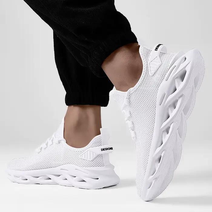 Chaussures de course légères et respirantes homme été baskets décontractées maille noire pour course jogging tennis promenade offerte occasion spéciale