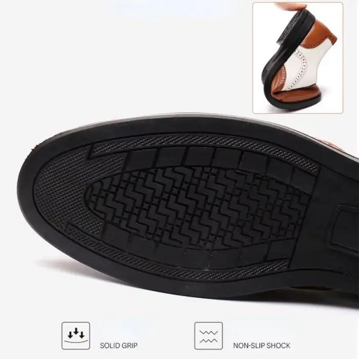 Chaussures Brogue de luxe pour hommes Oxford élégantes à bout pointu en cuir pour bureau et carrière ocassions spéciales mariage