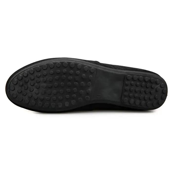 Mocassins de conduite décontractés pour homme, tissu en coton, semelle PVC, bout pointu, printemps-automne, parfait pour les occasions décontractées et semi-formelles