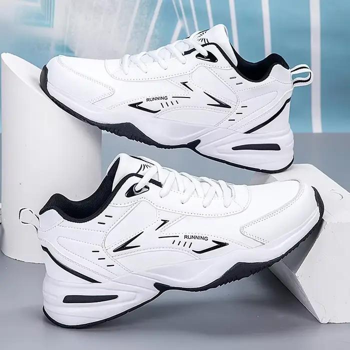 Baskets Chunky pour Hommes à Semelle Épaisse Polyvalentes Nouvelle Tendance 2026 Chaussures de Sport Décontractées Respirantes à Lacets en Maille avec Semelles Souples Améliorées