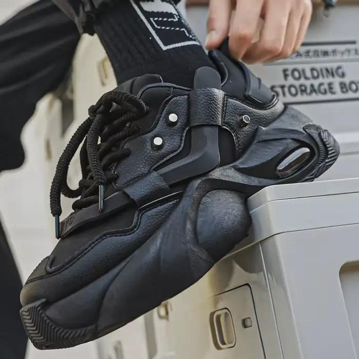 Chaussures Homme – Baskets Montantes en Cuir de Haute Qualité