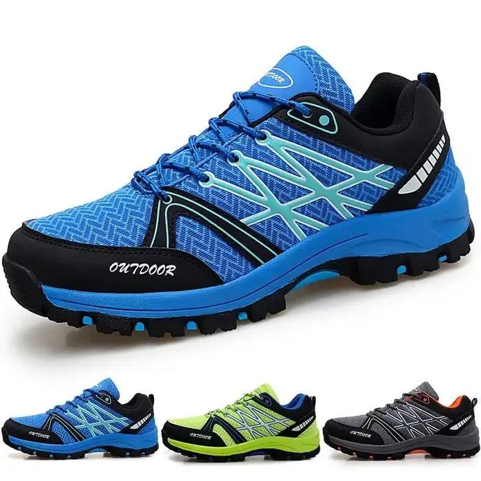 Chaussures de randonnée homme en maille respirante pour plein air chasse pêche montagne équitation sport occasionnellement imperméables et ventilées