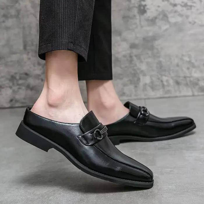 Mocassins en cuir pour hommes 2026 – Chaussures décontractées respirantes à enfiler