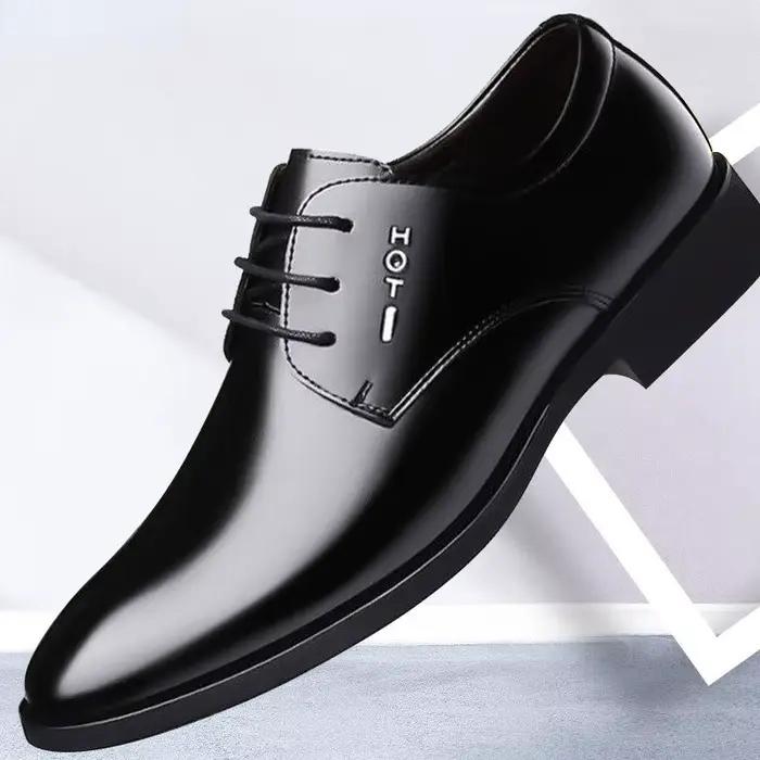 Chaussures Oxford élégantes pour hommes, chaussures sociales de mode masculine, pour mariage et bureau, 2023