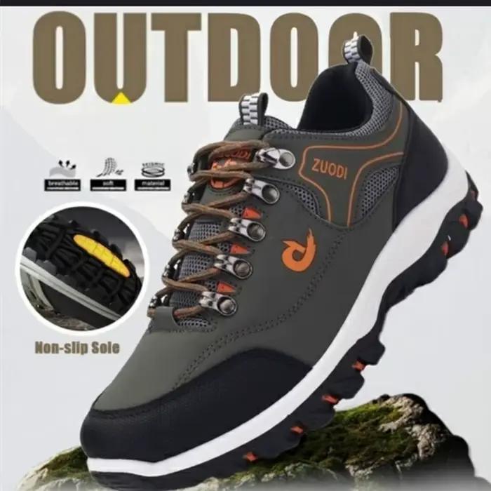 Chaussures de randonnée imperméables ZZXJYWFZD pour homme, polyester, lycra, semelles EVA et TPU, confort maximal pour randonnée, jogging, camping, course à pied, marche et rencontres