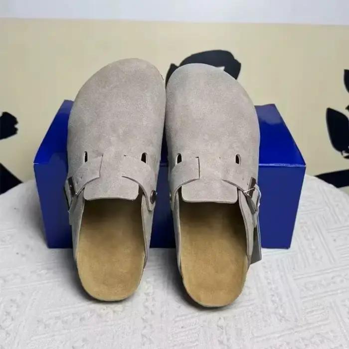 Nouvelles sandales en cuir tendance 2026 pour hommes et femmes – Chaussures de plage décontractées confortables et antidérapantes de style rétro pour le printemps et l'automne