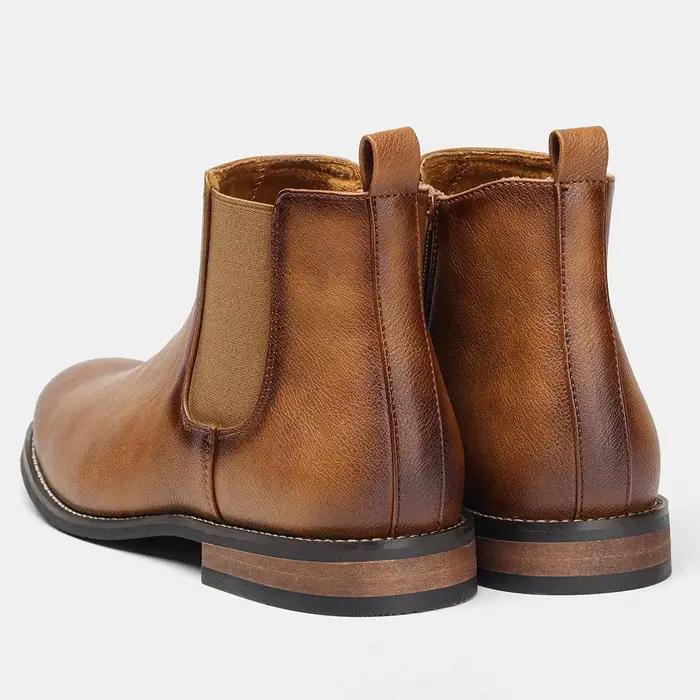 Bottes Chelsea homme style rétro confortables pour printemps automne ocassions spéciales et quotidienne
