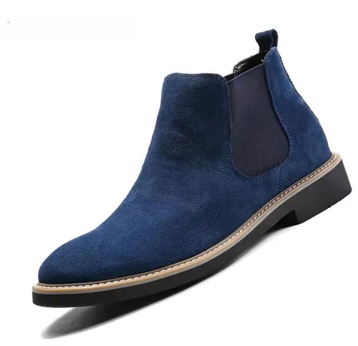 Bottes de rinçage décontractées pour hommes en cuir suédé de vache, ajustement parfait, confort et élégance pour les saisons printemps et automne, disponibles en plusieurs couleurs et tailles