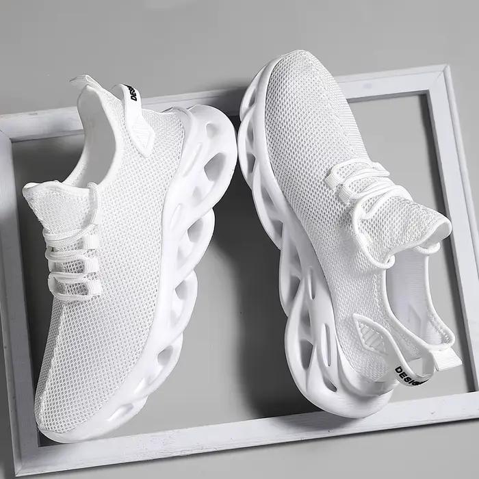 Hommes chaussures de Sport décontractées respirant léger baskets en plein air maille noir