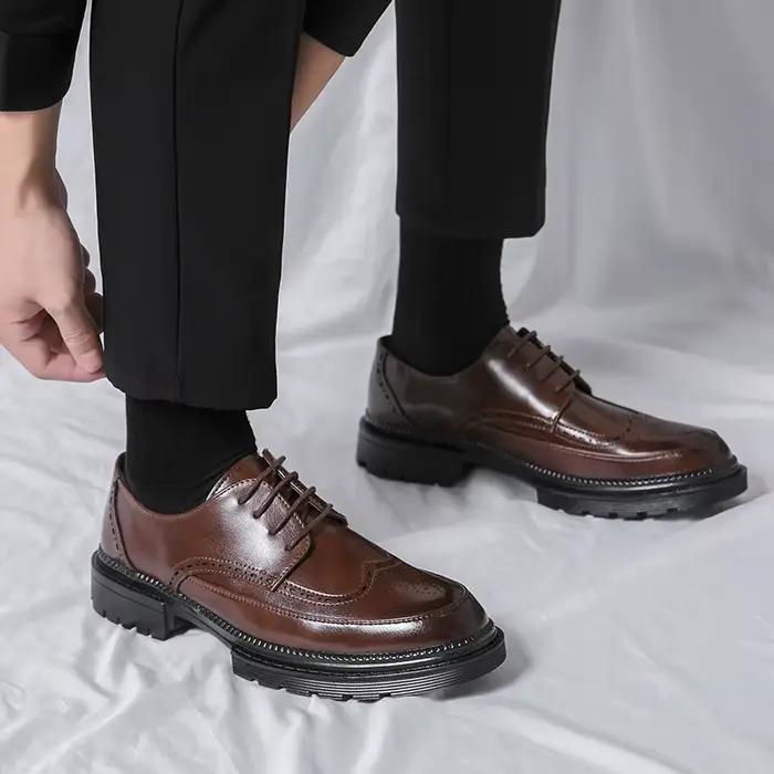 Hommes chaussures en cuir marque italienne