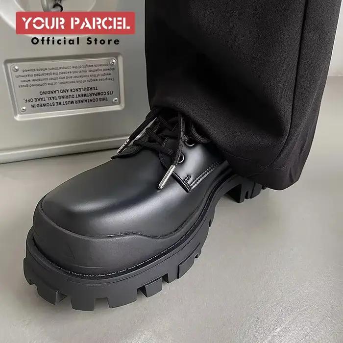 Chaussures Derby à semelle optique parisienne pour hommes