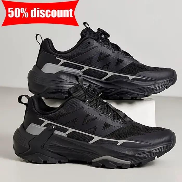 Chaussures de sport pour hommes, polyvalentes, confortables, à la mode, à semelle épaisse, flexibles, absorbant les chocs, chaussures de course, baskets respirantes en maille pour l'extérieur