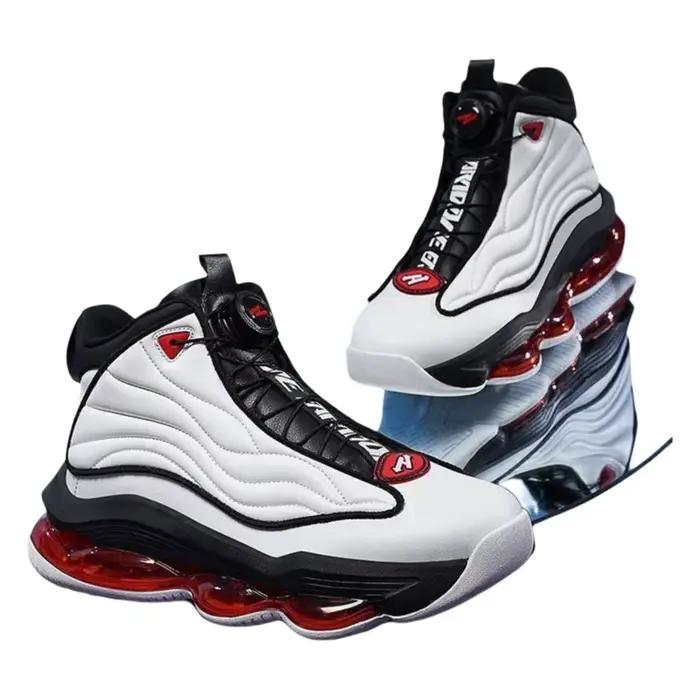 Chaussures de basketball montantes avec boucle rotative et coussin d'air