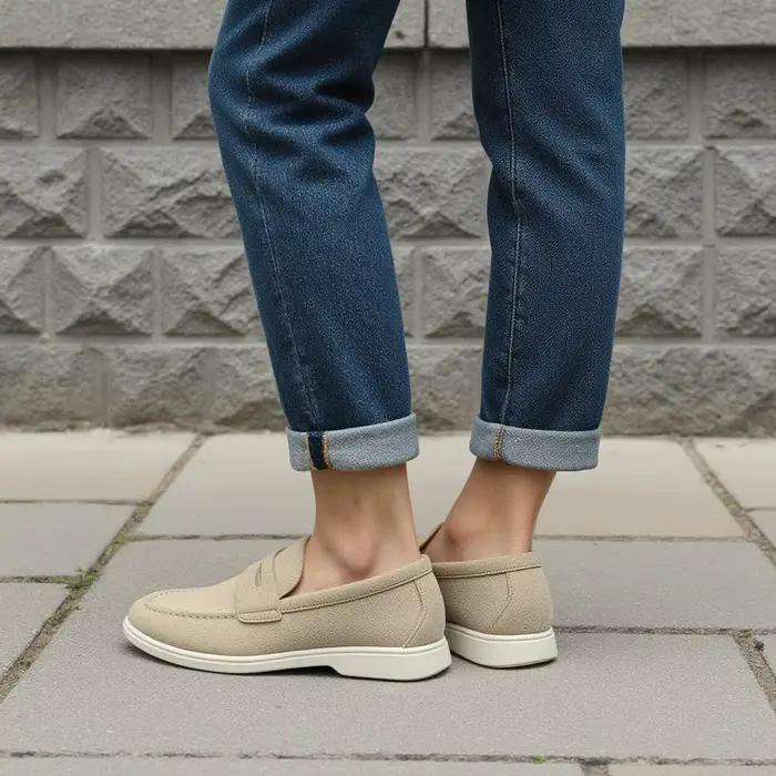 Mocassins hecrafted homme en cuir collé solides et confortables pour l'usage quotidien printemps automne ocassions spéciales