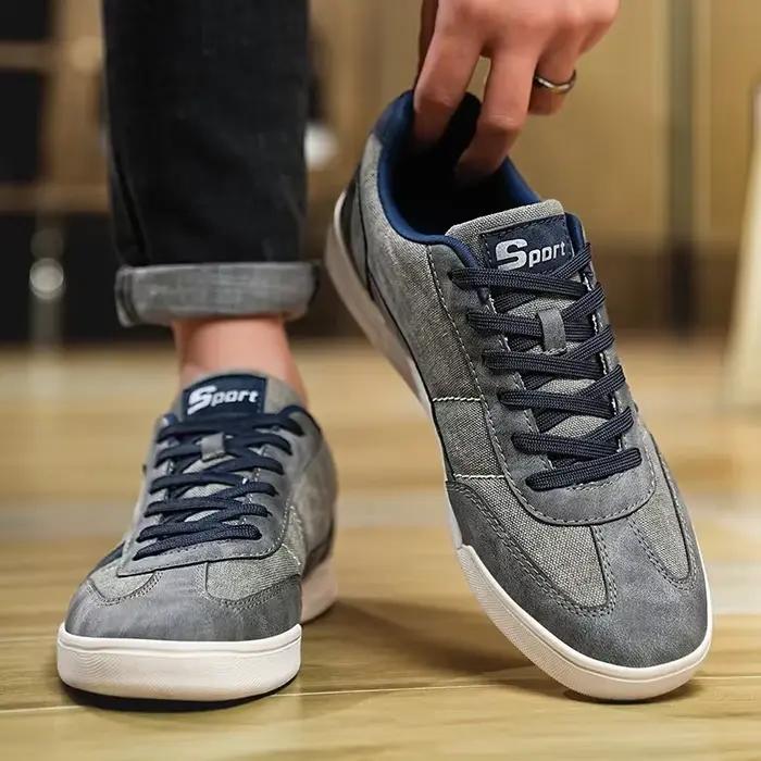 Baskets de luxe en toile légère pour hommes, chaussures respirantes et décontractées, mocassins de marche en plein air, plates, à la mode, pour diverses occasions décontractées