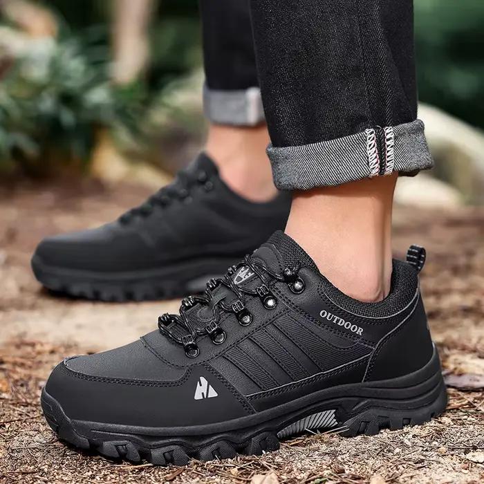 Chaussures de randonnée pour hommes en plein air imperméable en cuir anti-dérapant confortable chasse