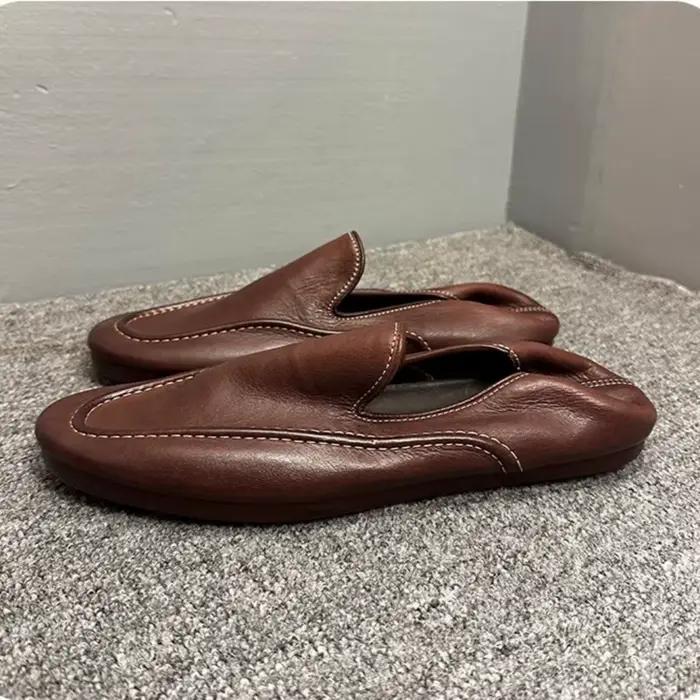 QHCCID Mocassins en cuir de cheval de haute qualité
