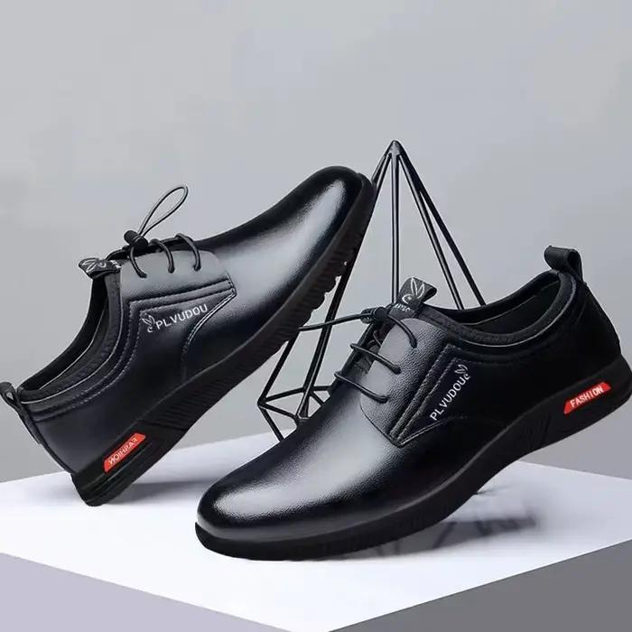 Chaussures en cuir décontractées pour hommes – Soldes d'été – Mocassins à enfiler antidérapants