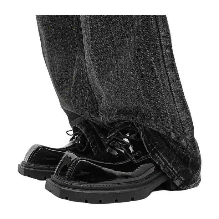 Chaussures Derby pour hommes à semelle épaisse