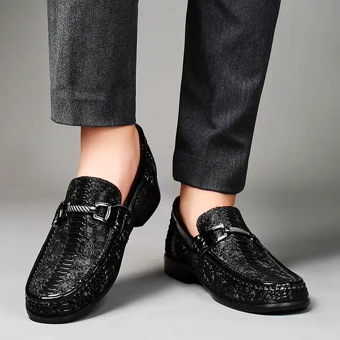Mocassins en cuir véritable pour hommes