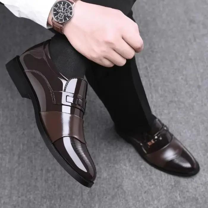 Chaussures en cuir pour hommes mariage formel Oxfords affaires décontracté bureau chaussures de travail pour hommes classique luxe pointu hommes chaussures habillées