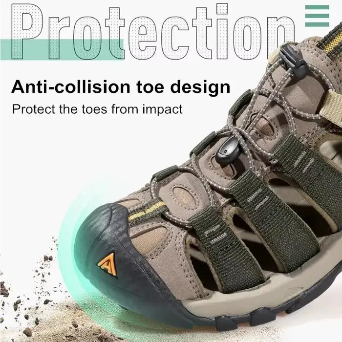 HUMTTO Été En Plein Air Sandales pour Hommes Respirant Randonnée Chaussures Eau Plage