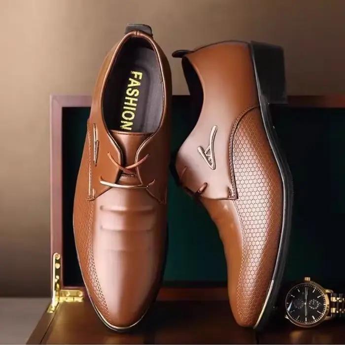 Chaussures affaires décontractées élégantes et résistantes à l'eau pour homme occasions bureau et carrière