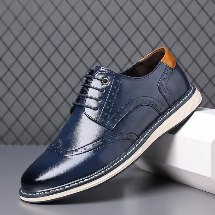 Chaussures formelles LEOSOXS homme en cuir unité centrale pour occasions spéciales et usage quotidien