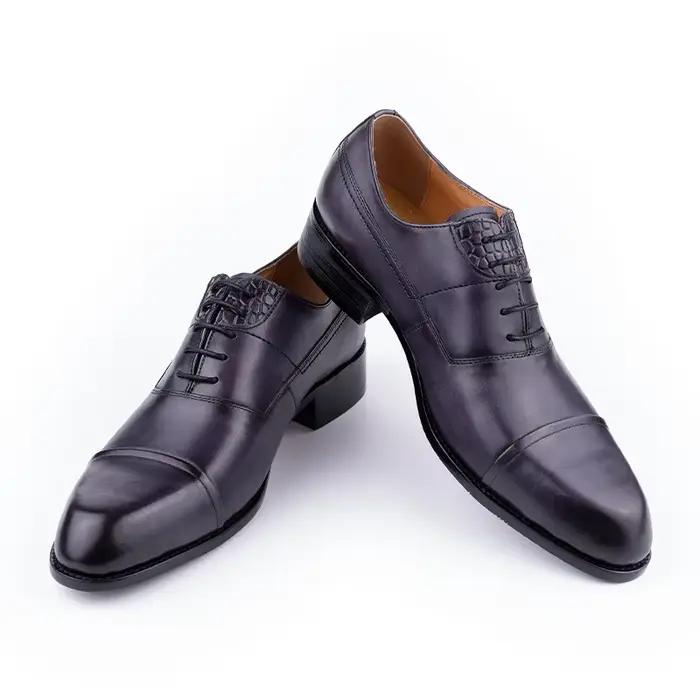 Oxfords chaussures habillées Pour hommes en cuir élégant mariage formel Soulier Pour Homme Classique à lacets Zapatos Hombre Sapato Masculino