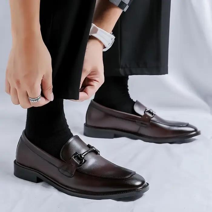 Chaussures plates en cuir véritable coordonnantes pour hommes, chaussures Oxfords formelles, mocassins de travail, conduite, fête, rendez-vous, affaires, designer, haute qualité