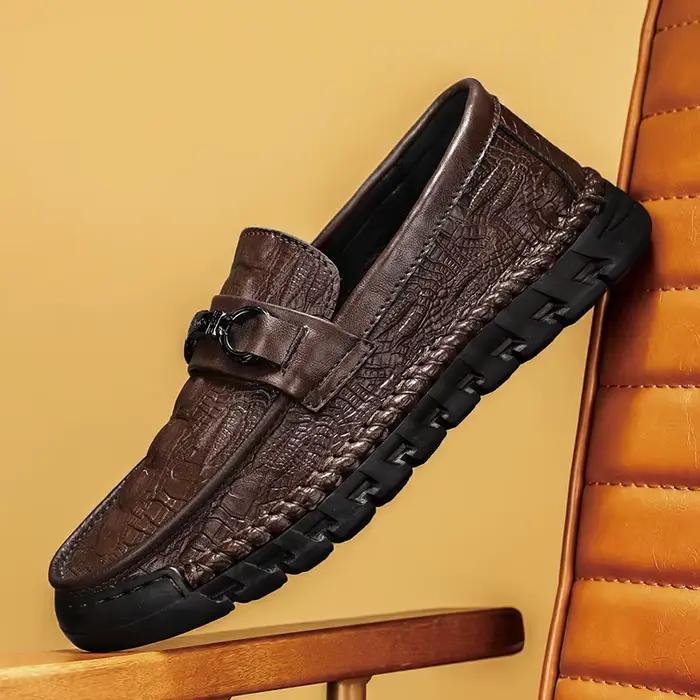 Chaussures haricot carillons pour hommes, chaussures paresseuses décontractées, caoutchouc sans cuir, nouveau style britannique, automne, hiver, 2025