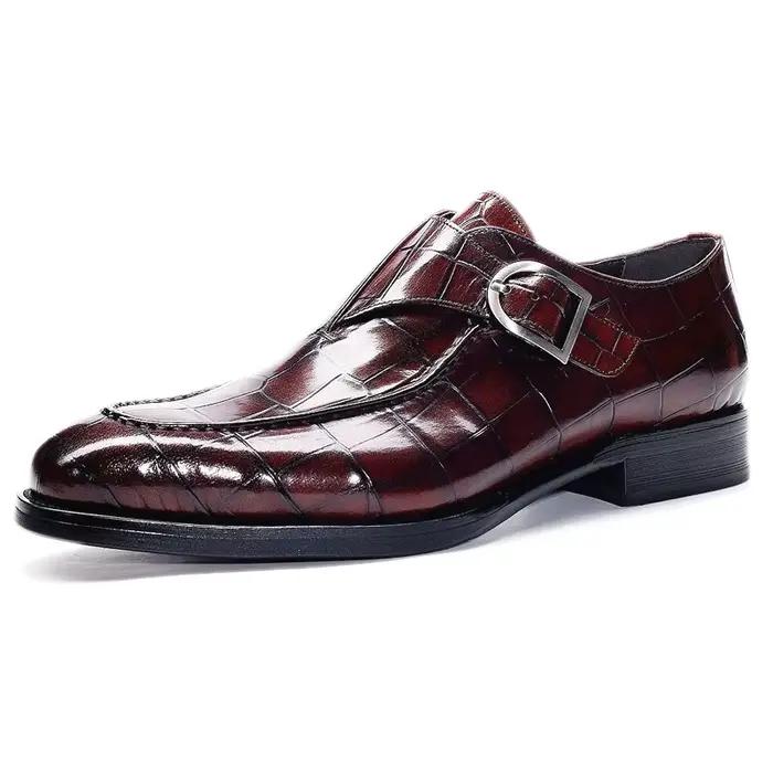 Chaussures Plates d'Affaires Classiques en Cuir pour Homme