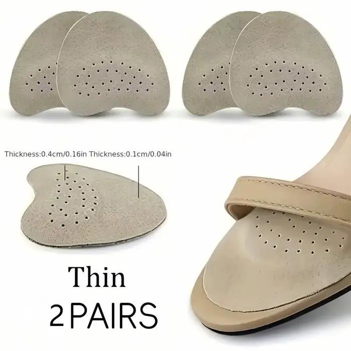 3 paires de coussinets souples pour l'avant-pied, demi-semelles auto-adhésives rembourrées et résistantes à l'usure, adaptées aux sandales à talons hauts