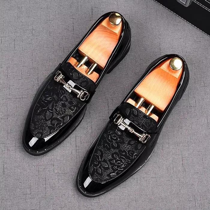Chaussures pour hommes Designer à la main en cuir de mariage