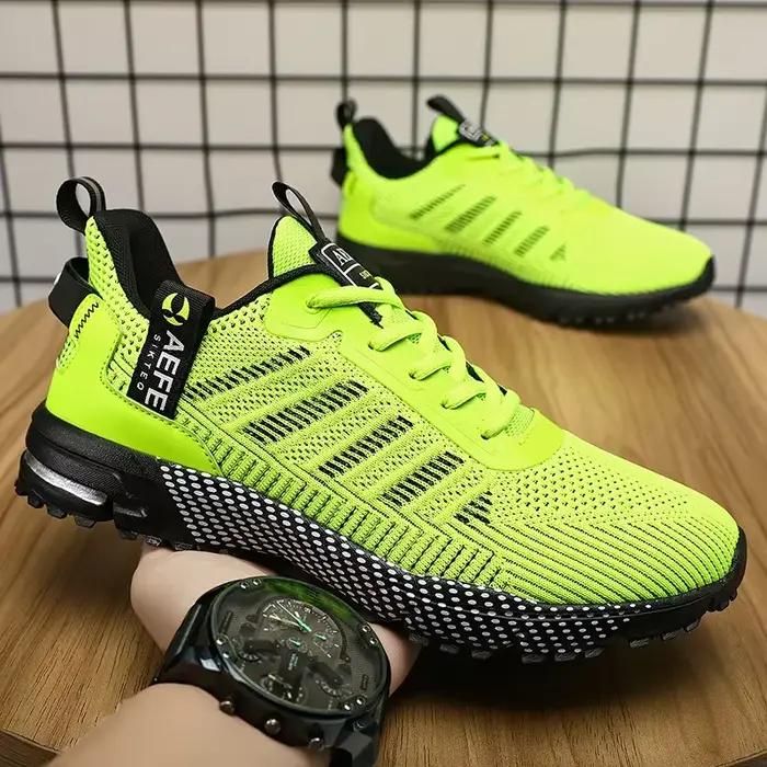 Chaussures de course tendance orange pour hommes